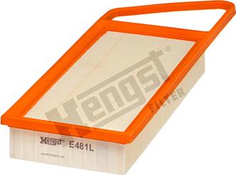 Hengst Filter E481L - Gaisa filtrs autospares.lv