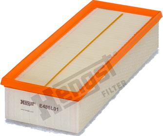 Hengst Filter E488L01 - Air Filter, engine www.autospares.lv