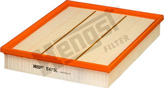 Hengst Filter E475L - Воздушный фильтр, двигатель www.autospares.lv