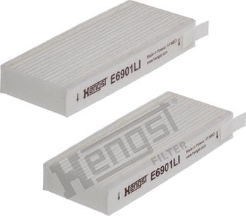 Hengst Filter E6901LI-2 - Filtrs, Salona telpas gaiss www.autospares.lv