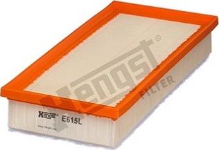 Hengst Filter E615L - Gaisa filtrs autospares.lv