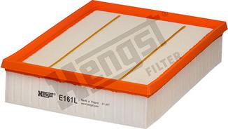 Hengst Filter E161L - Air Filter, engine www.autospares.lv