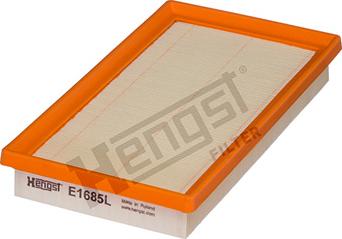 Hengst Filter E1685L - Gaisa filtrs www.autospares.lv