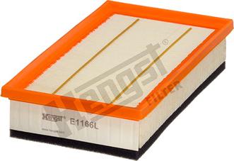 Hengst Filter E1166L - Gaisa filtrs www.autospares.lv