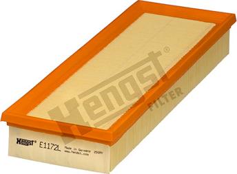 Hengst Filter E1172L - Gaisa filtrs www.autospares.lv