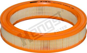 Hengst Filter E187L - Gaisa filtrs www.autospares.lv