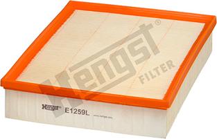 Hengst Filter E1259L - Gaisa filtrs www.autospares.lv