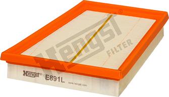 Hengst Filter E891L - Gaisa filtrs www.autospares.lv