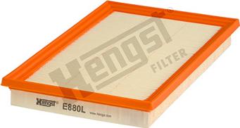 Hengst Filter E880L - Air Filter, engine www.autospares.lv