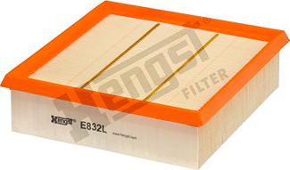 Hengst Filter E832L - Gaisa filtrs www.autospares.lv