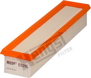 Hengst Filter E820L - Gaisa filtrs www.autospares.lv