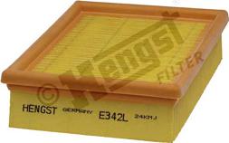 Hengst Filter E342L - Gaisa filtrs www.autospares.lv