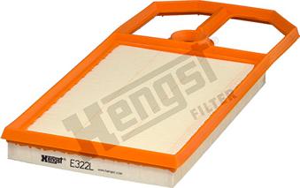 Hengst Filter E322L - Gaisa filtrs www.autospares.lv