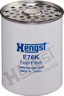 Hengst Filter E76K D42 - Degvielas filtrs autospares.lv