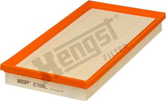 Hengst Filter E708L - Gaisa filtrs www.autospares.lv