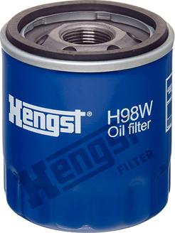 Hengst Filter H98W - Eļļas filtrs autospares.lv