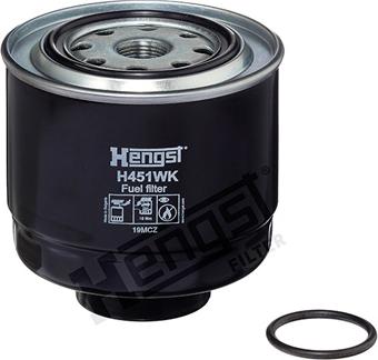 Hengst Filter H451WK - Топливный фильтр www.autospares.lv