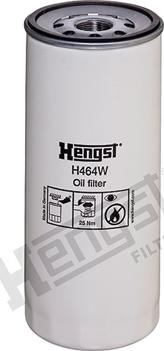 Hengst Filter H464W - Eļļas filtrs www.autospares.lv