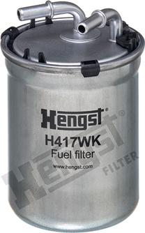 Hengst Filter H417WK - Degvielas filtrs www.autospares.lv