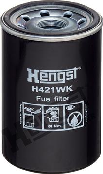 Hengst Filter H421WK - Degvielas filtrs www.autospares.lv