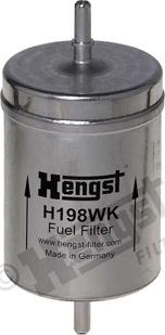 Hengst Filter H198WK - Degvielas filtrs www.autospares.lv