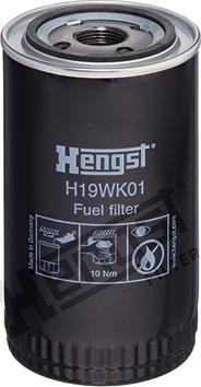 Hengst Filter H19WK01 - Топливный фильтр www.autospares.lv