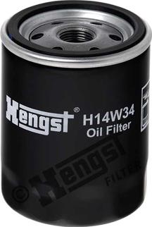 Hengst Filter H14W34 - Oil Filter www.autospares.lv