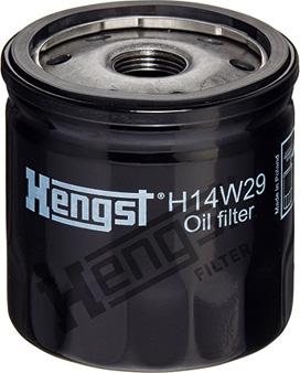 Hengst Filter H14W29 - Масляный фильтр www.autospares.lv