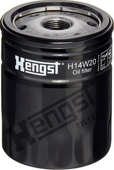 Hengst Filter H14W20 - Eļļas filtrs autospares.lv