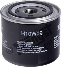 Hengst Filter H10W09 - Oil Filter www.autospares.lv