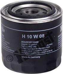 Hengst Filter H10W08 - Oil Filter www.autospares.lv