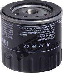 Hengst Filter H10W07 - Oil Filter www.autospares.lv