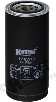 Hengst Filter H18W13 - Eļļas filtrs www.autospares.lv