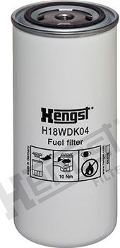 Hengst Filter H18WDK04 - Fuel filter www.autospares.lv