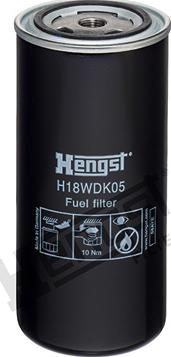 Hengst Filter H18WDK05 - Fuel filter www.autospares.lv