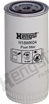 Hengst Filter H18WK04 - Degvielas filtrs autospares.lv