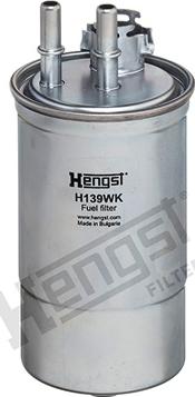 Hengst Filter H139WK - Degvielas filtrs www.autospares.lv