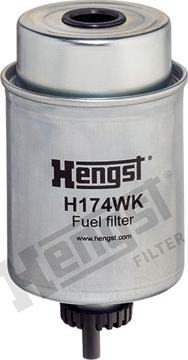 Hengst Filter H174WK - Топливный фильтр www.autospares.lv