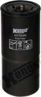 Hengst Filter H176WK - Топливный фильтр www.autospares.lv