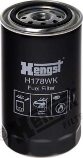 Hengst Filter H178WK - Топливный фильтр www.autospares.lv