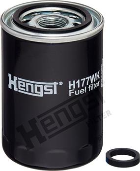 Hengst Filter H177WK - Топливный фильтр www.autospares.lv