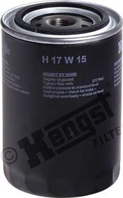 Hengst Filter H17W15 - Масляный фильтр www.autospares.lv