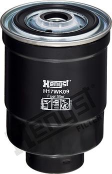 Hengst Filter H17WK09 - Degvielas filtrs www.autospares.lv