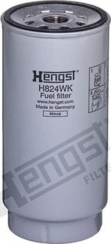 Hengst Filter H824WK D718 - Fuel filter www.autospares.lv