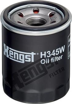 Hengst Filter H345W - Eļļas filtrs autospares.lv