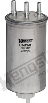 Hengst Filter H342WK - Degvielas filtrs www.autospares.lv