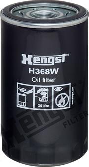 Hengst Filter H368W - Eļļas filtrs autospares.lv