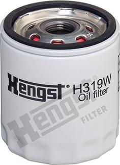 Hengst Filter H319W - Eļļas filtrs www.autospares.lv