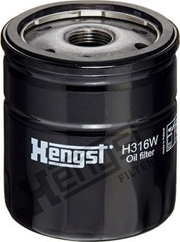 Hengst Filter H316W - Масляный фильтр www.autospares.lv