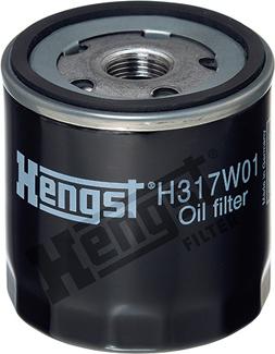 Hengst Filter H317W01 - Масляный фильтр www.autospares.lv